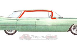 Roofrail lister, taklisterna, tätar mot sidorutorna. 4 window