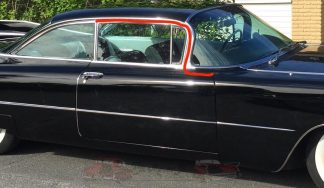 Roofrail lister, taklisterna, tätar mot dörr rutan 2 dörr.