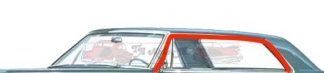 Roofrail lister, taklisterna, tätar mot sidorutorna.