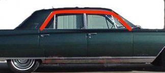 Roofrail lister, taklisterna, tätar mot sidorutorna. FLW