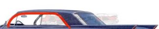 Roofrail lister, taklisterna, tätar mot sidorutorna.