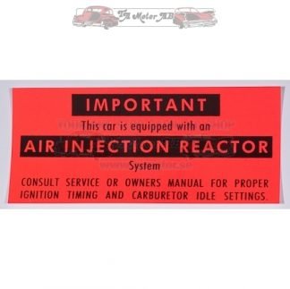 Motorrums dekal Air injector
