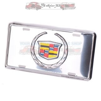 Cadillac skylt "Crest" Krom