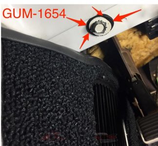 Instrument brädans fastsättnings gummi