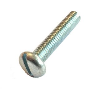 Spårskruv 10-32 UNF = 4,83mm med platt skalle
