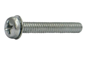 Stjärnskruv 10-32 UNF = 4,83mm med kullrig skalle och taggbricka