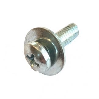 Stjärnskruv 10-32 UNF = 4,83mm med platt skalle och taggbricka