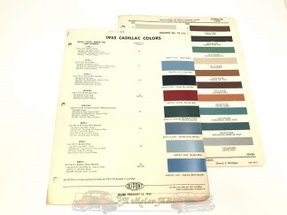 Original Cadillac färgkarta