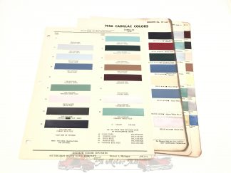 Original Cadillac färgkarta