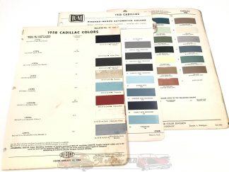 Original Cadillac färgkarta