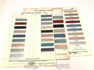 Original Cadillac färgkarta