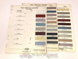 Original Cadillac färgkarta
