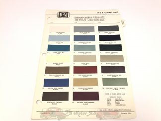 Original Cadillac färgkarta