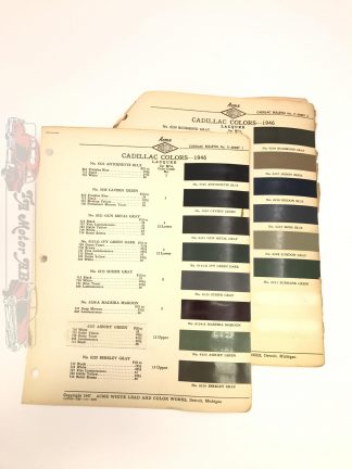 Original Cadillac färgkarta
