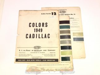 Original Cadillac färgkarta