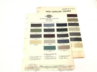 Original Cadillac färgkarta