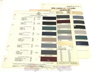 Original Cadillac färgkarta