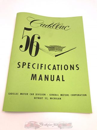 Cadillac Specifikationsbok