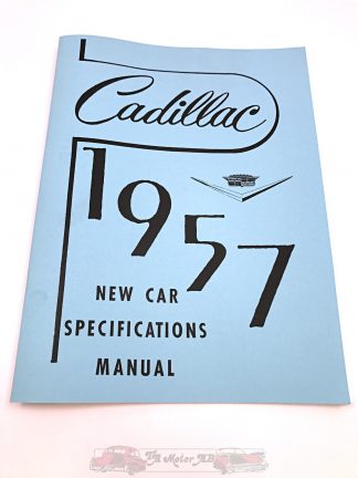 Cadillac Specifikationsbok