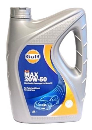 Motorolja Gulf 20w-50 En dunk med 4 liter