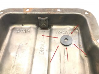 Magnet, växellådans oljetråg
