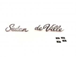 "Sedan de Ville" texten på bakskärmarna