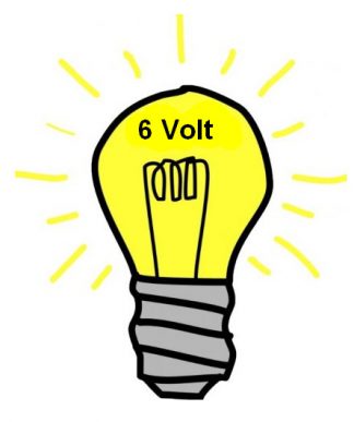 Glödlampor sorterade på nummer 6 Volt