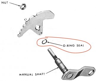 O-Ring växelreglage axel