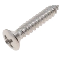 Rostfri skruv, försänkt med kullrig skalle. 16,5 x 3,4mm.