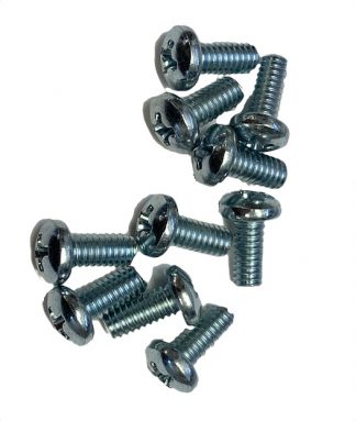 Skruvsats med 10st Stjärnskruv 8-32 x  9mm - 15mm