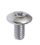 Kromad skruv 8-32 = 4,1mm x 8mm svagt kullrig skalle