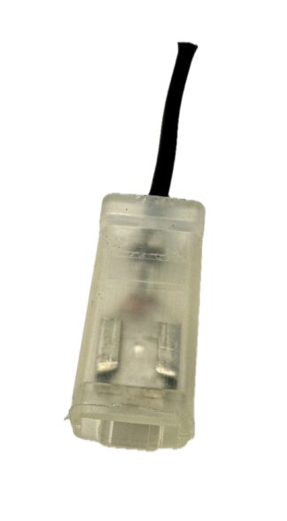 Kontaktstycke, 1 flatstift hona med 1 kabel.