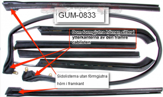 Cablistsats komplett sats. Sen typ av 1965